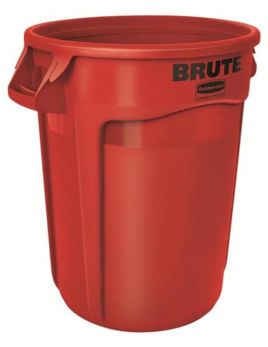 CONTENEDOR BRUTE ROJO 20GAL RUBBERMAID