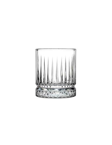 PASABAHCE VASO ROCKS DE VIDRIO TALLADO ELYSIA 11 3/4OZ  (520004)