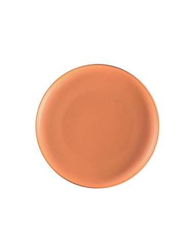 RAK PLATO PORCELANA LINEA LUNA TERRACOTA 27 CM