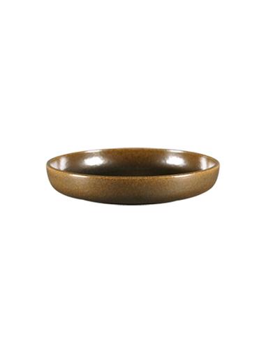 Z RAK PLATO BORDE ALTO DE 26 CMS EASE RUST STONEWARE COLOR CAFÉ