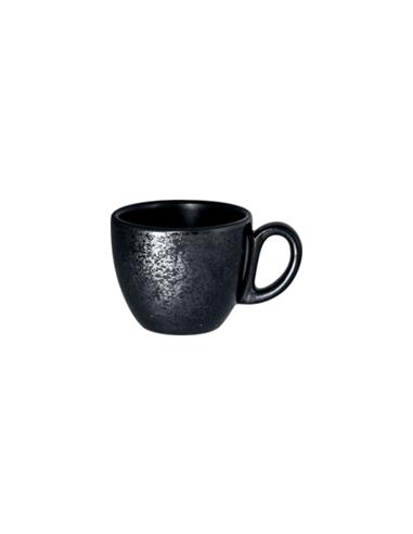 RAK TAZA DE EXPRESSO DE PORCELANA KARBON 2.7 OZ. NEGRO