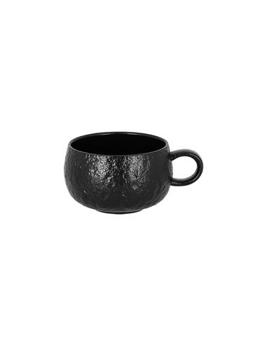 RAK TAZA 8.5OZ PORCELANA VAJILLA LINEA ROCK COLOR NEGRO