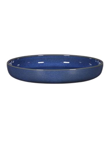 RAK PLATO BORDE ALTO DE 30 CMS EASE COBALT STONEWARE COLOR AZUL