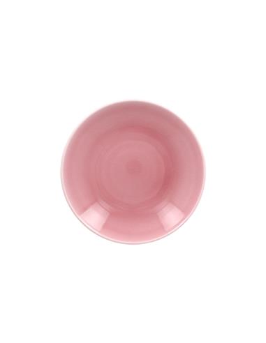 RAK PLATO HONDO PORCELANA VAJILLA VINTAGE COLOR ROSADO 23 CM
