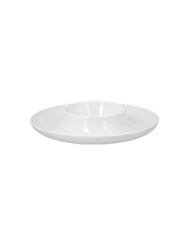 RAK PLATO HONDO DE PORCELANA DE 25 CMS. COLOR BLANCO