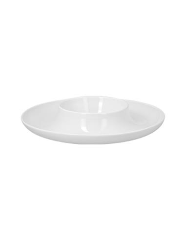 RAK PLATO HONDO DE PORCELANA DE 29 CMS. COLOR BLANCO