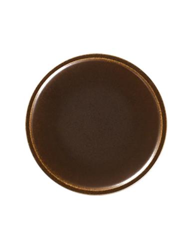 RAK PLATO DE 28 CMS EASE RUST STONEWARE COLOR CAFÉ