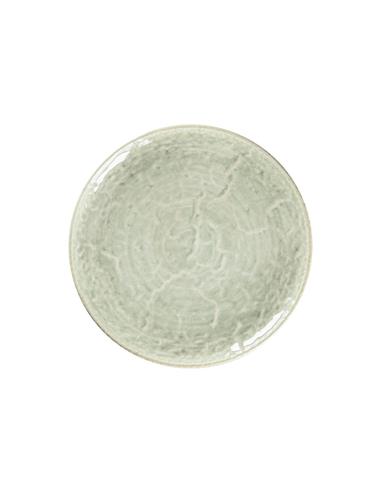 RAK PLATO TENDIDO COUPE PORCELANA VAJILLA KRUSH CELADON COLOR GRIS CLARO 21CM