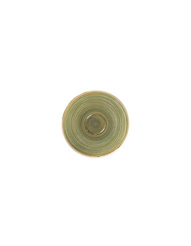 RAK PLATO PARA TAZA DE EXPRESSO STONE WARE EMERALD VERDE ACEITUNA