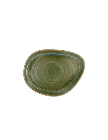 RAK PLATO STONE WARE EMERALD COLOR VERDE ACEITUNA 22X16.7 CM