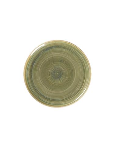 RAK PLATO TENDIDO 21CM STONE WARE EMERALD COLOR VERDE ACEITUNA