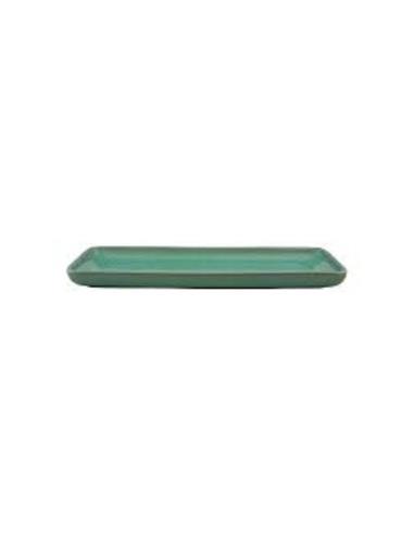 VISTA ALEGRE FUENTE RECTANGULAR LINEA GEMSTONE JADE COLOR VERDE 36.5CM