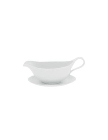 VISTA ALEGRE JARRA SALSERA DE PORCELANA LINEA ESCORIAL 16OZ / 493ML