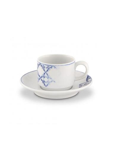 VISTA ALEGRE TAZA CON PLATO DE EXPRESSO 9CL LINEA TILES COLOR AZUL