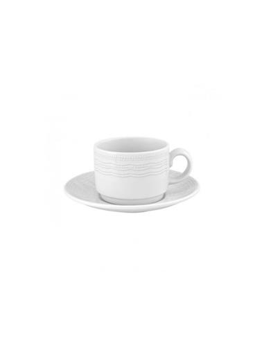 VISTA ALEGRE TAZA CON PLATO TE / CAFE LINEA MAR 7.4OZ