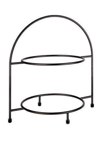 APS SOPORTE PARA PLATOS DE DOS ALTURAS COLOR NEGRO