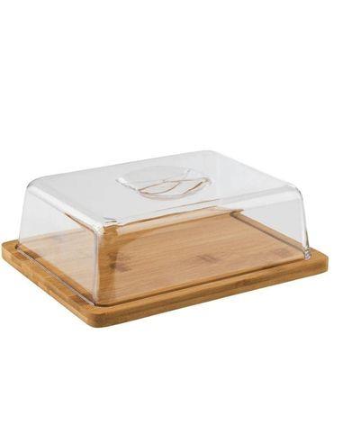 APS BANDEJA DE MADERA CON TAPA PLASTICA 24X18.5CM