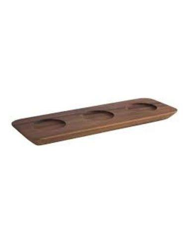 D APS BASE DE MADERA CON 3 SURCOS 31X11 CM