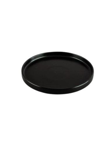 RAK PLATO PORCELANA VAJILLA KARBON NORDIC COLOR NEGRO 16 CM