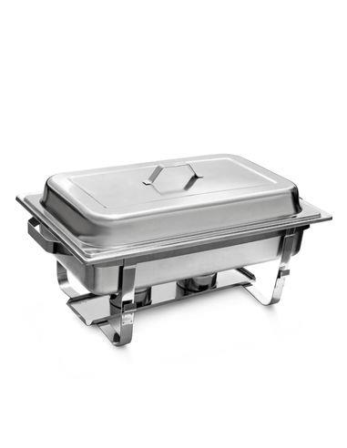 CHAFER RECTANGULAR DE ACERO INOXIDABLE 8QT