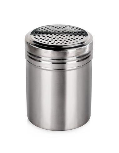 ESPOLVOREADOR DE ACERO INOX DE 10 OZ. CON AGARRADERA  (DR-10SH)