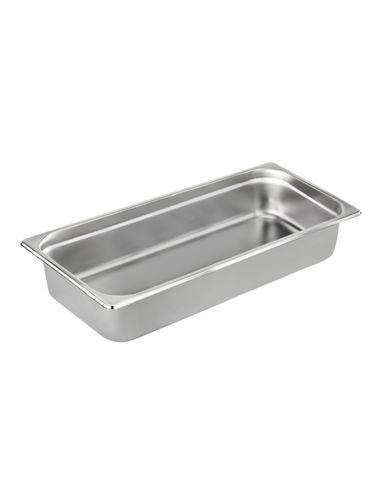 BANDEJA TERCIA GN 1/3. PROF. 6.5 CMS. ACERO INOX