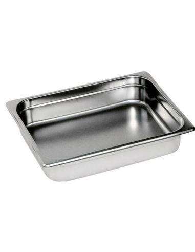 BANDEJA MEDIA GN 1/2. PROF. 6.5 CMS. ACERO INOX