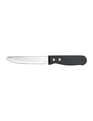 CUCHILLO DE CARNE CON MANGO PLASTICO DE PUNTA REDONDA 12.7CM