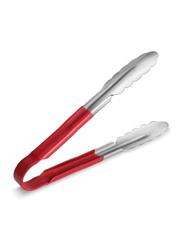 PINZA DE MANGO PLASTICO DE 22.9 CMS. COLOR ROJO (UT-9RD)