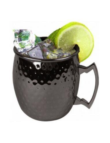 JARRO MOSCOW MULE DE 16 OZ MARTILLADO COLOR NEGRO