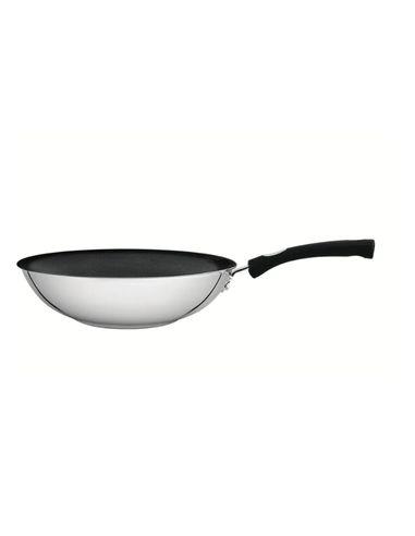 D TRAMONTINA SARTEN WOK DE ACERO INOXIDABLE ANTIADHERENTE 28CM