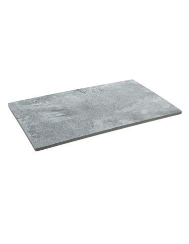 EFAY BANDEJA DE MELAMINA GN1/4 26.5X16CM COLOR GRIS OSCURO LINEA T-CONCRETE