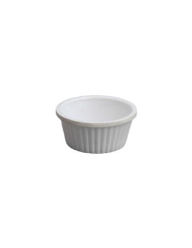 RAMEKIN MELAMINE  ESTRIADO 4 OZ. IVORY EFAY