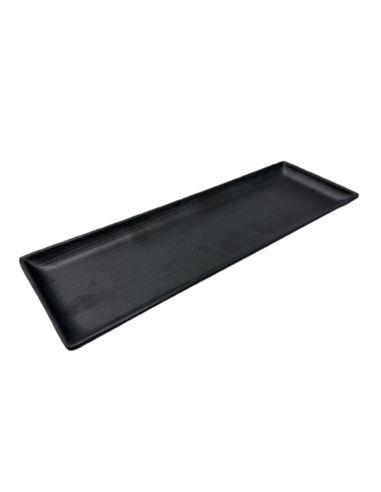 TABLA CON DISEÑO MADERA RECTANGULAR NEGRO  30 X 10 CM