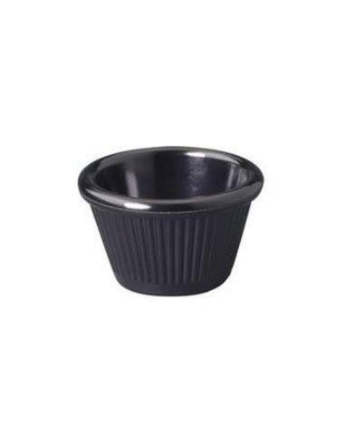 RAMEKIN ESTRIADO 4 OZ. NEGRO