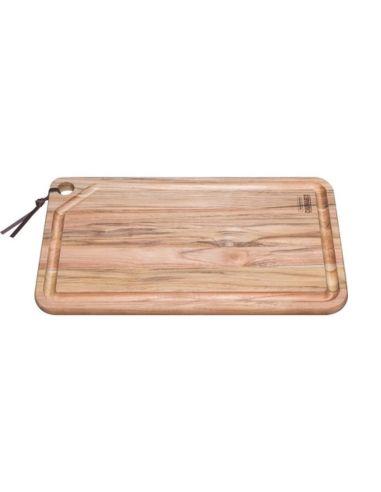 TABLA PARA ASADO RECTANGULAR EN MADERA TECA 49 X 28 CM