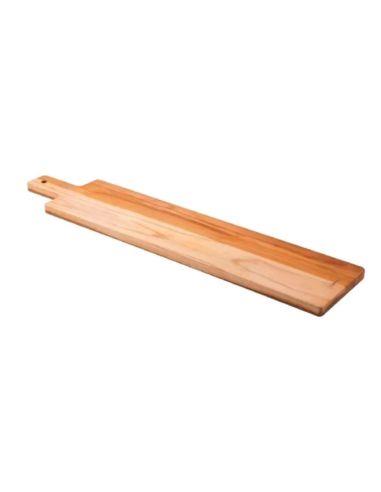 TABLA DE COCINA MADERA TECA CON MANGO 70 CMS